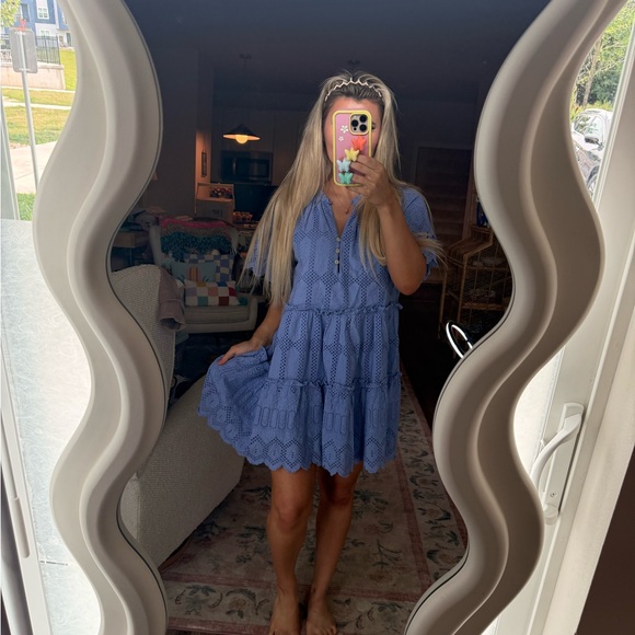Cleobella Dresses & Skirts - Cleobella Periwinkle Eyelet Dress